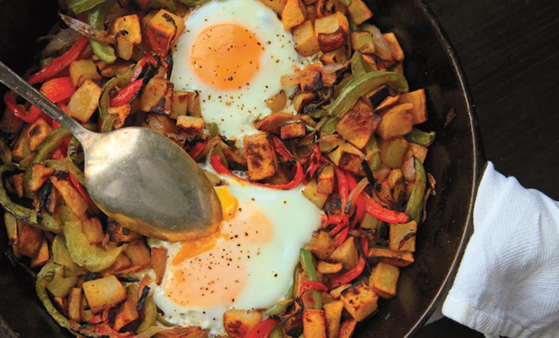Pepper and Potato Hash
