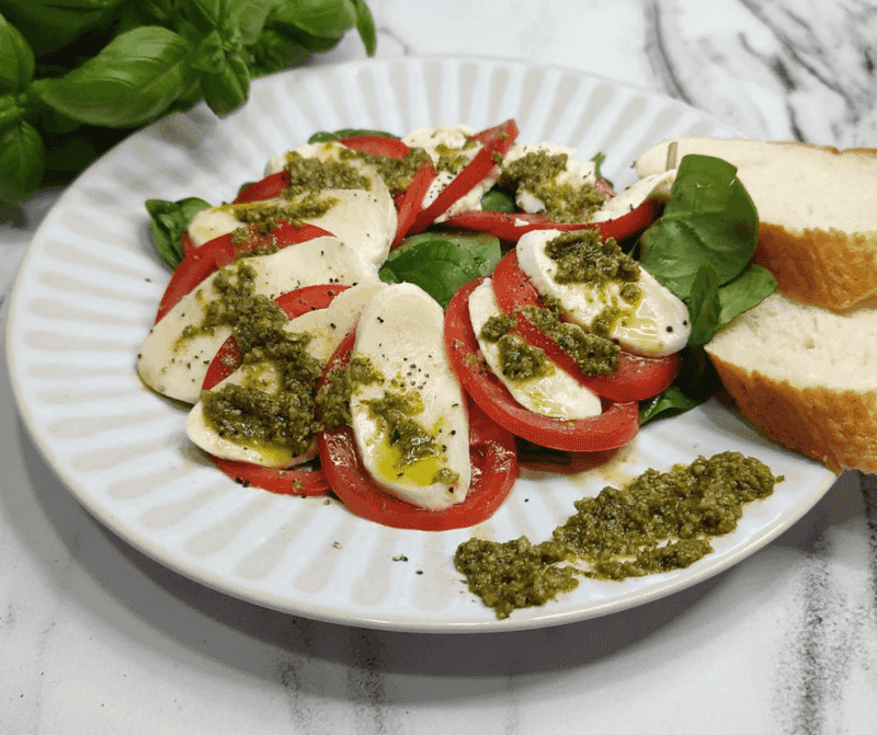 Radish and Tomato Caprese-Style Salad