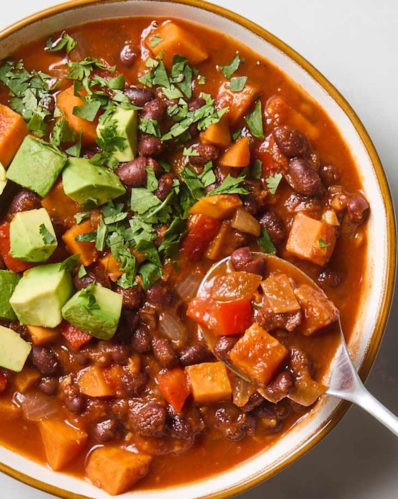 Sweet Potato and Black Bean Chili