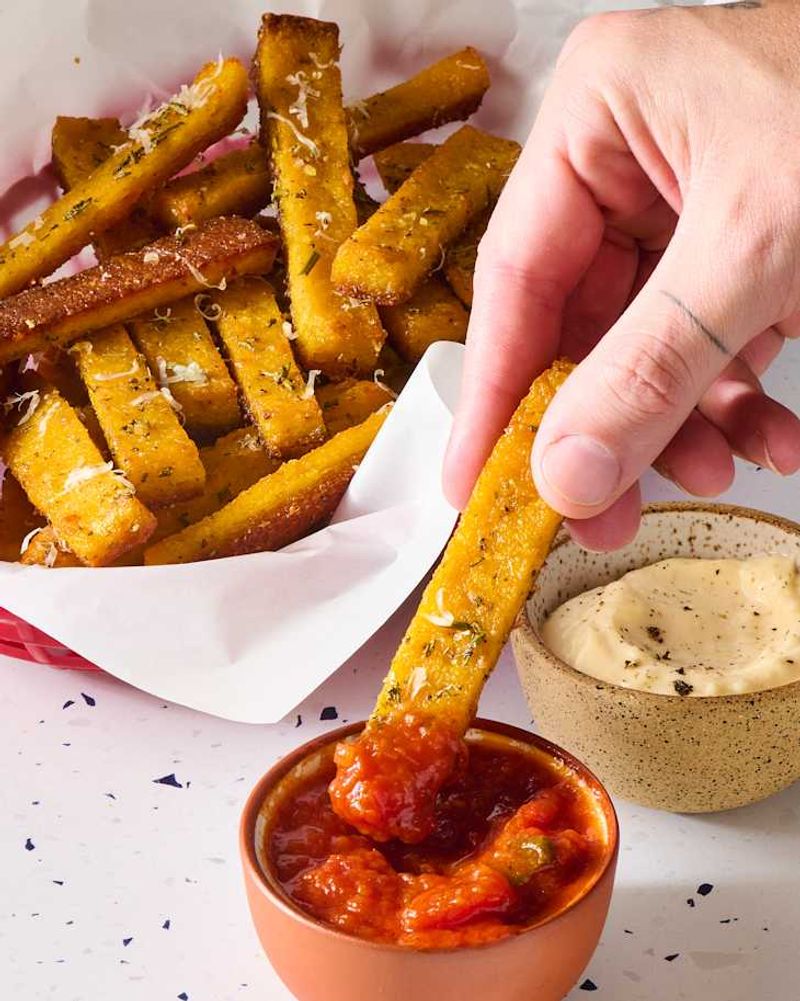 Crispy Polenta Fries with Dipping Sauce