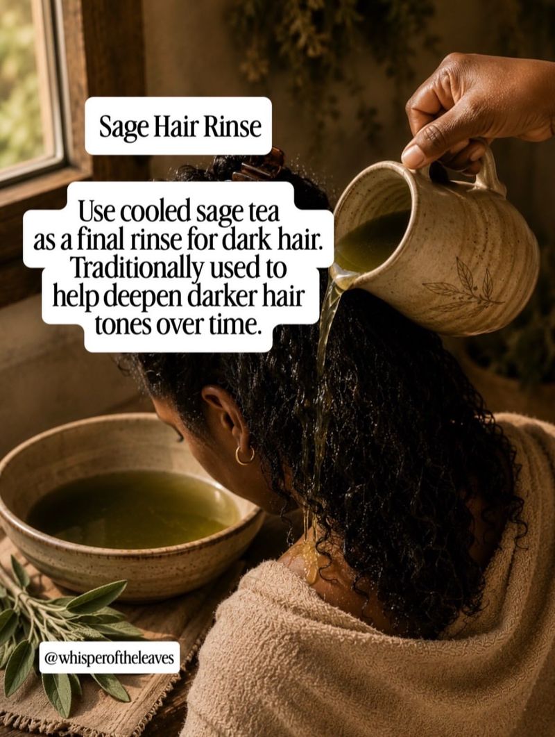 Sage Hair Rinse for Scalp Health