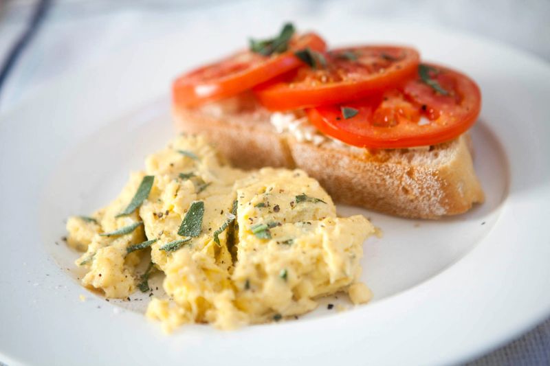 Sage Scrambled Eggs