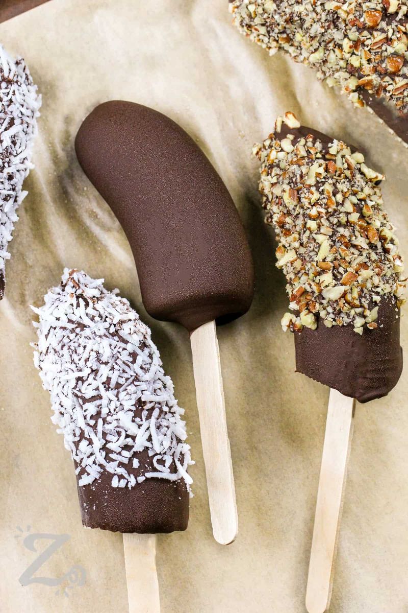 Salted Dark Chocolate Frozen Banana Pops