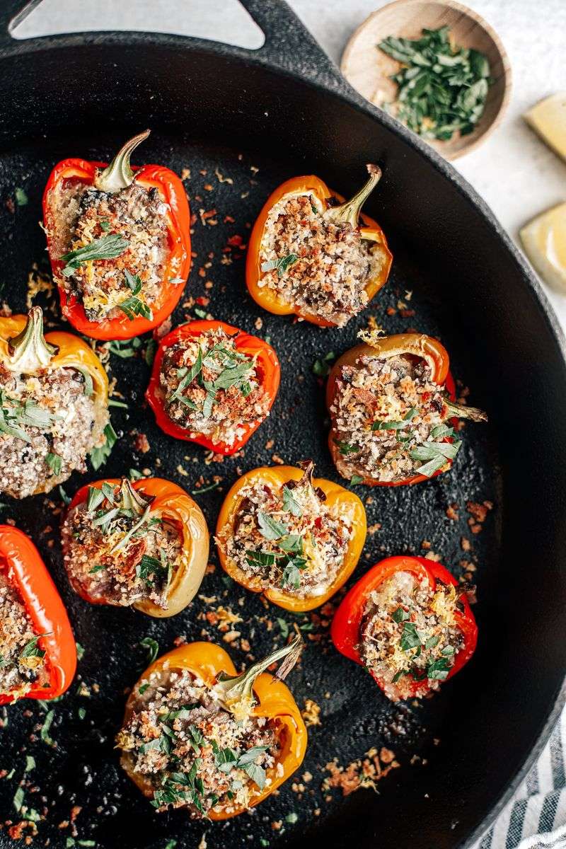 Sardine-Stuffed Mini Bell Peppers