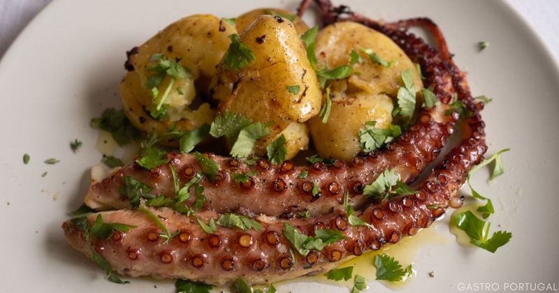 Polvo a Lagareiro (Roasted Octopus with Olive Oil)