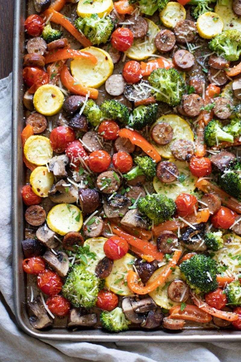 Sausage and Roasted Vegetable Sheet Pan Dinner