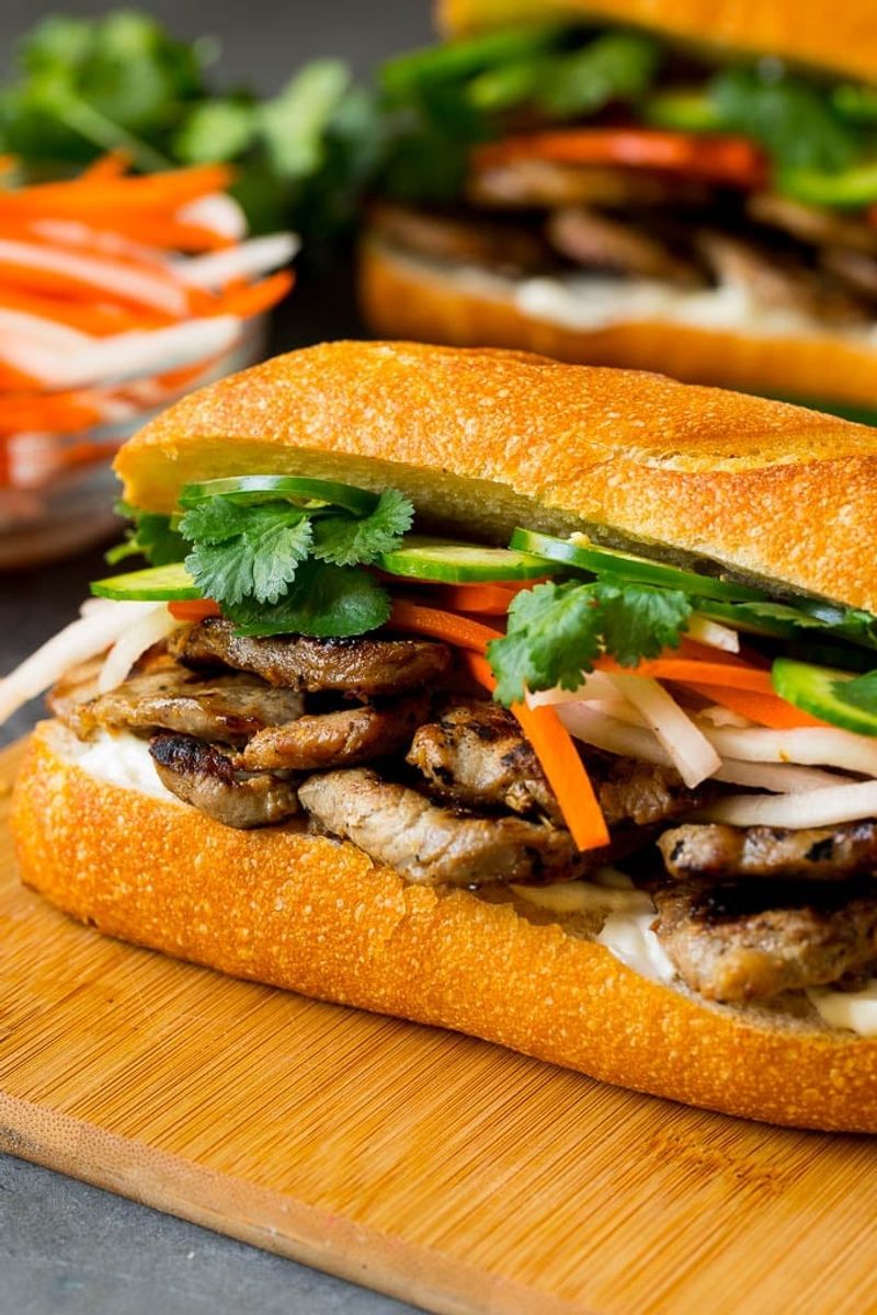Sausage Banh Mi Sandwich