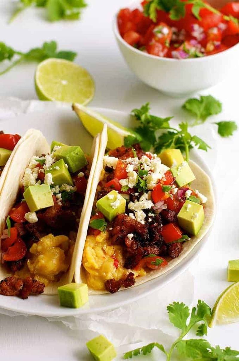Chorizo Breakfast Tacos