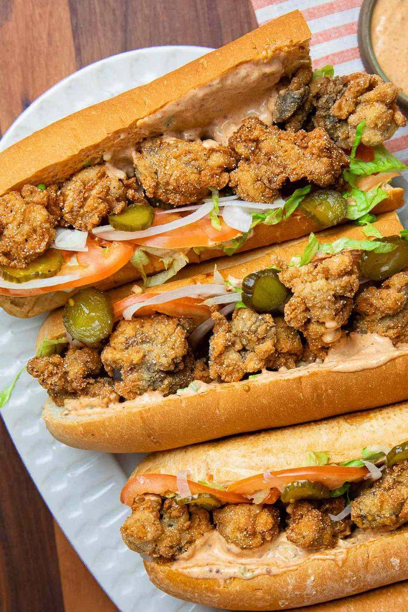 Oyster Po Boy Sandwiches