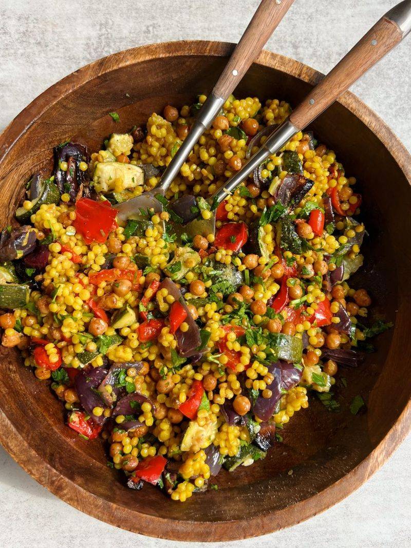 Lemon Herb Couscous with Roasted Vegetables