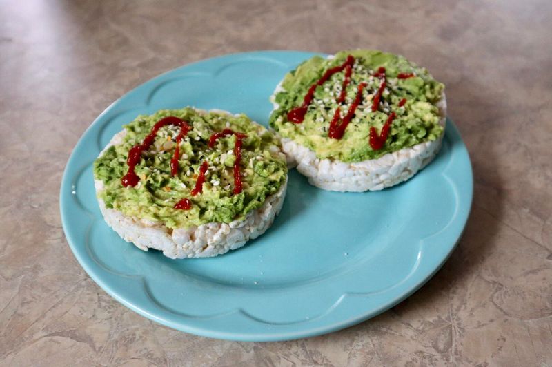 Avocado on Rice Cakes