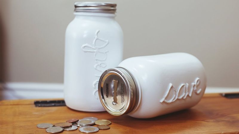 Use the Jar as a Piggy Bank or Coin Jar