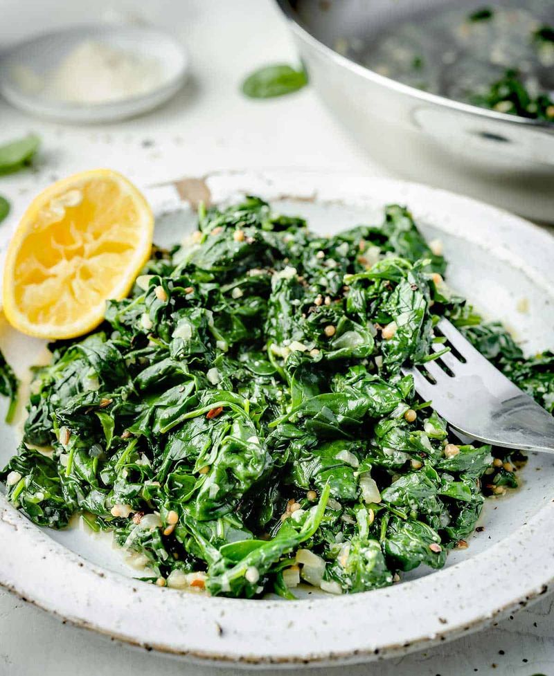 Roasted Garlic, Spinach, and Sunflower Seed Bowl