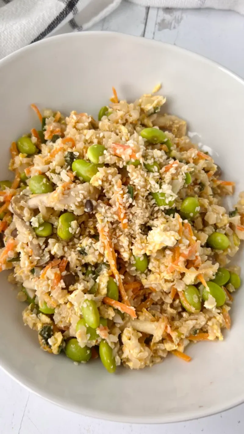 Cauliflower Fried Rice with Edamame