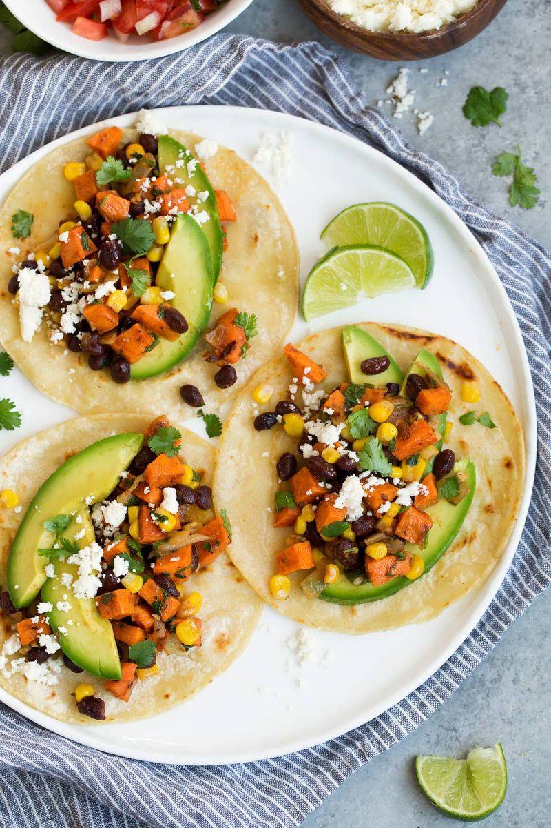 Black Bean and Sweet Potato Tacos