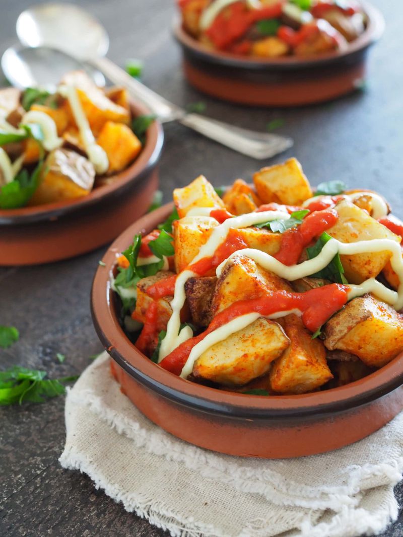 Patatas Bravas (Spanish Spicy Potatoes)