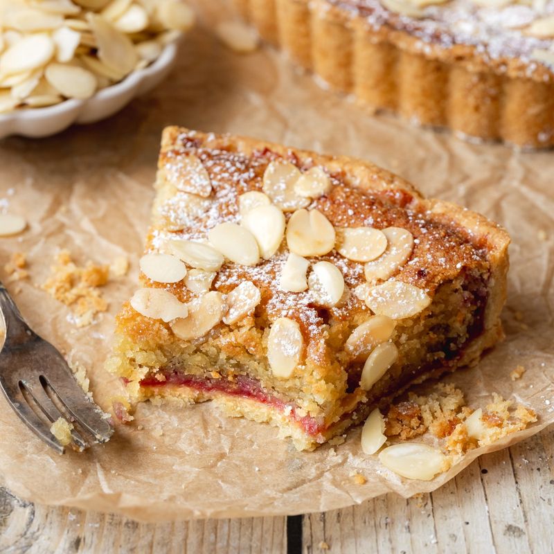 Raspberry and Almond Bakewell Tart