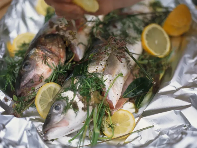 Whole Stuffed Sea Bass