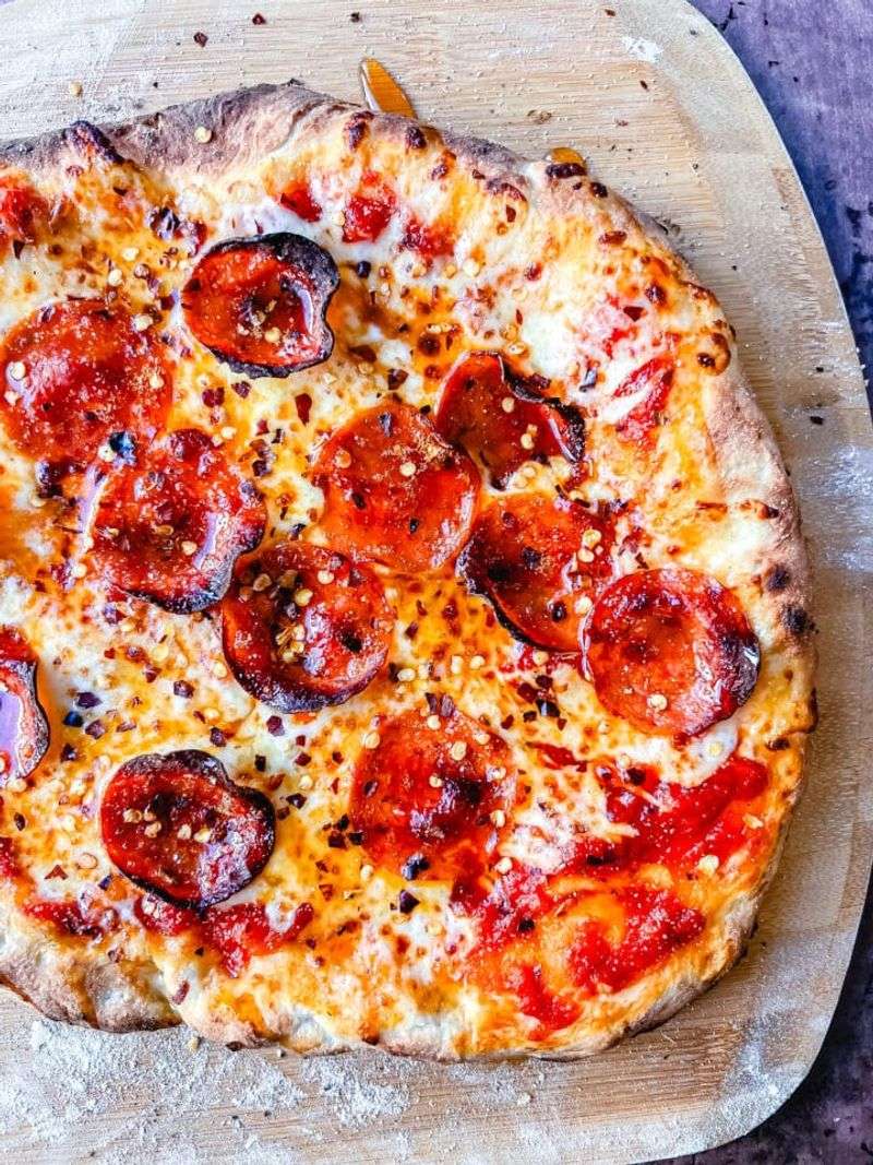 Homemade Pepperoni Pizza