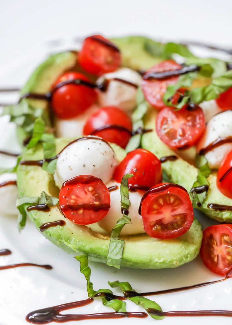 Caprese Stuffed Avocados