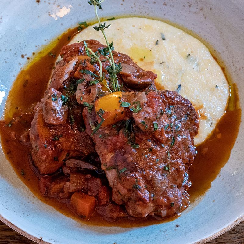 Chicken Cacciatore with Polenta