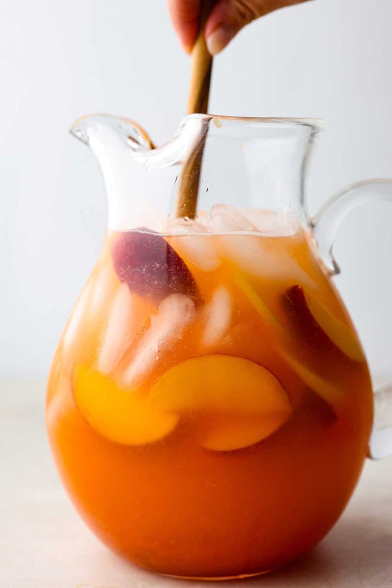 Pour a Peach Lemonade Pitcher