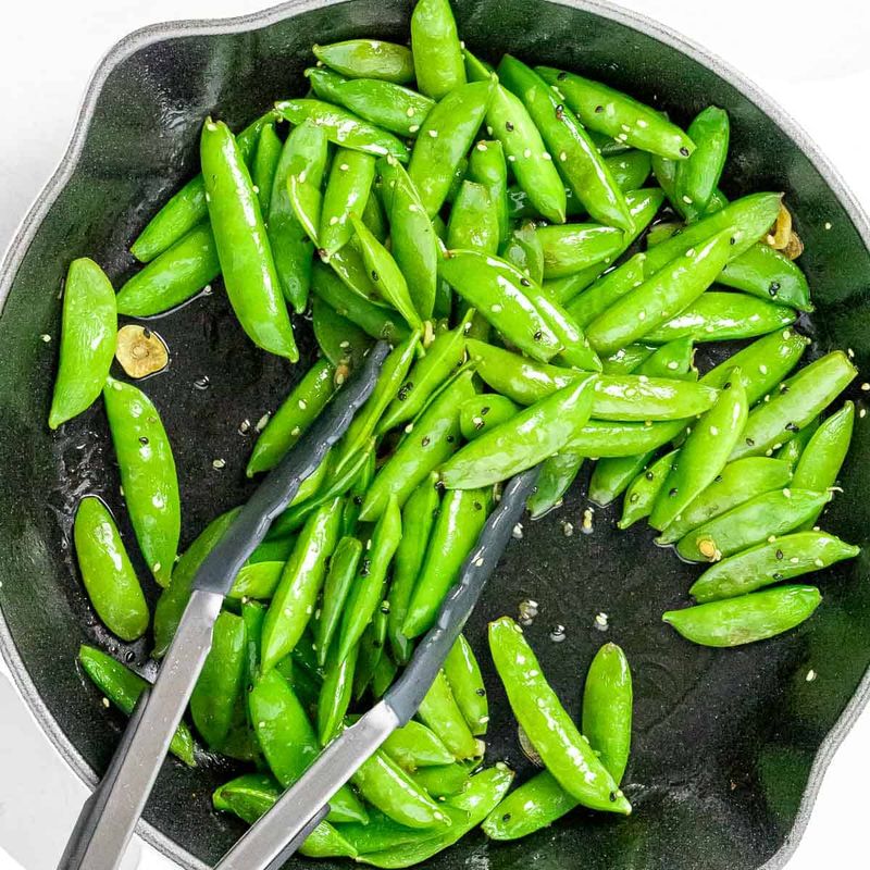 Snap Pea Stir-Fry with Sesame