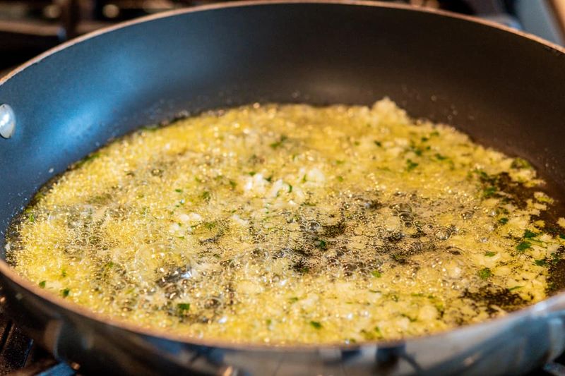 Garlic Butter on the Stove