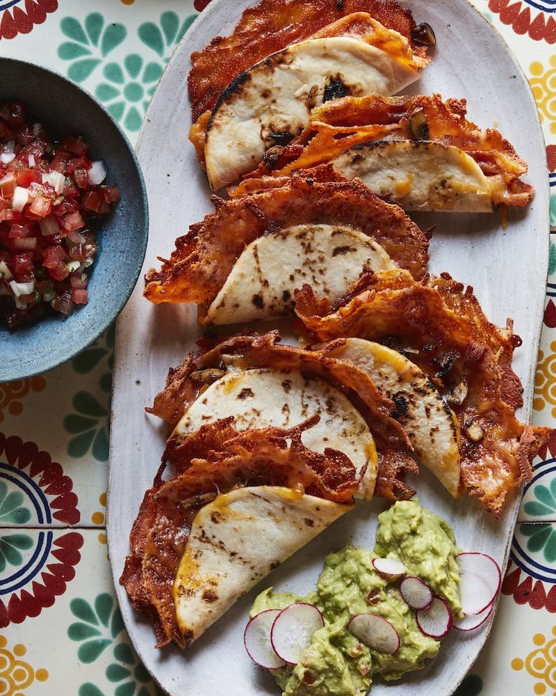 Crispy Cheese Quesadillas