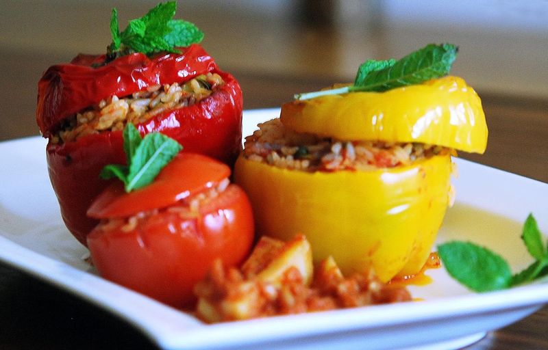 Greek-Style Stuffed Peppers (Gemista)