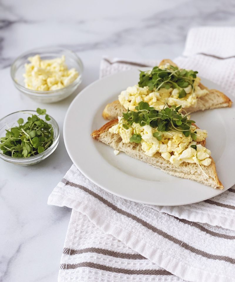 Egg Salad Open-Faced Sandwiches