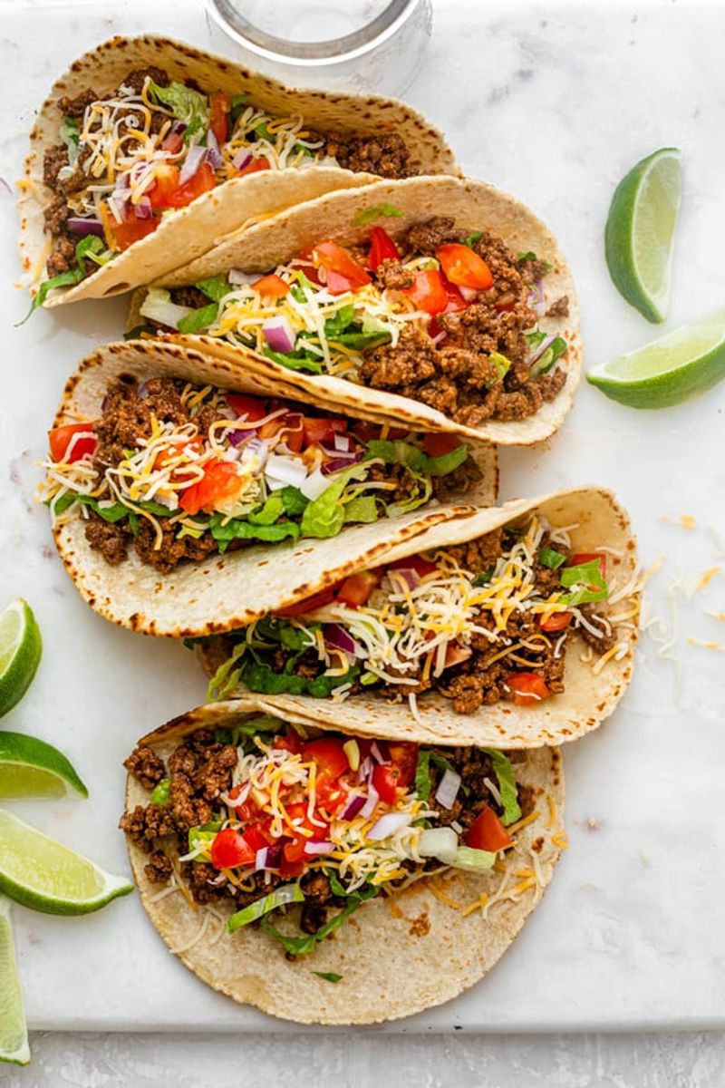 Homemade Beef Tacos with All the Toppings