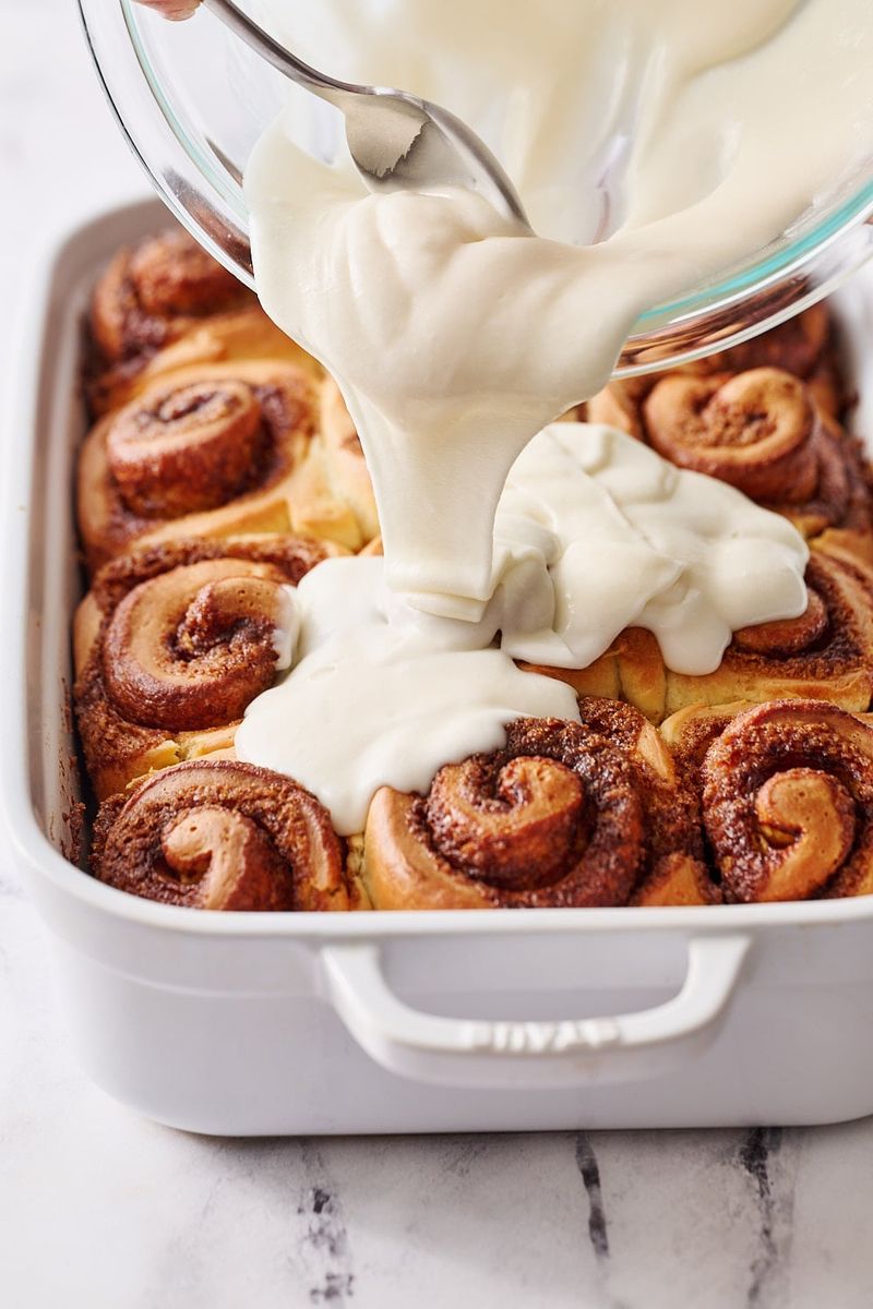 Cinnamon Rolls in the Oven