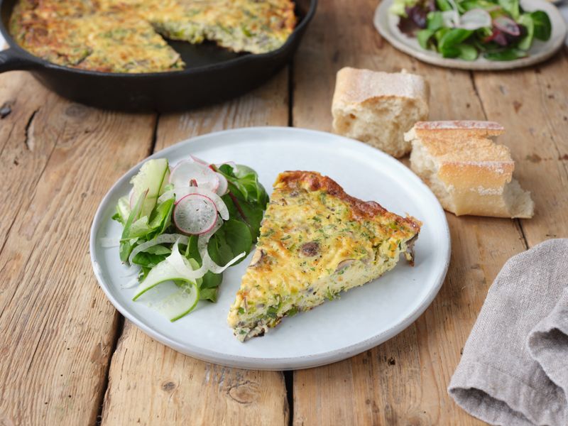 Irish Cheddar and Leek Frittata