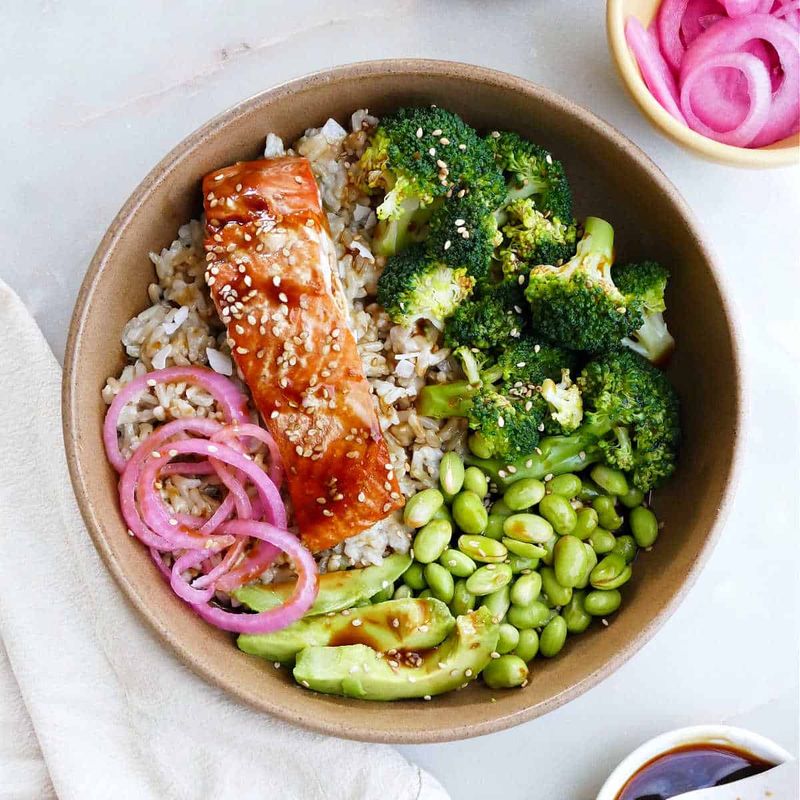 Salmon and Brown Rice Power Bowl