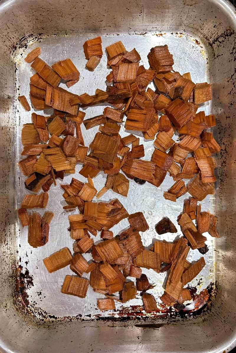 Wood Chips in the Oven