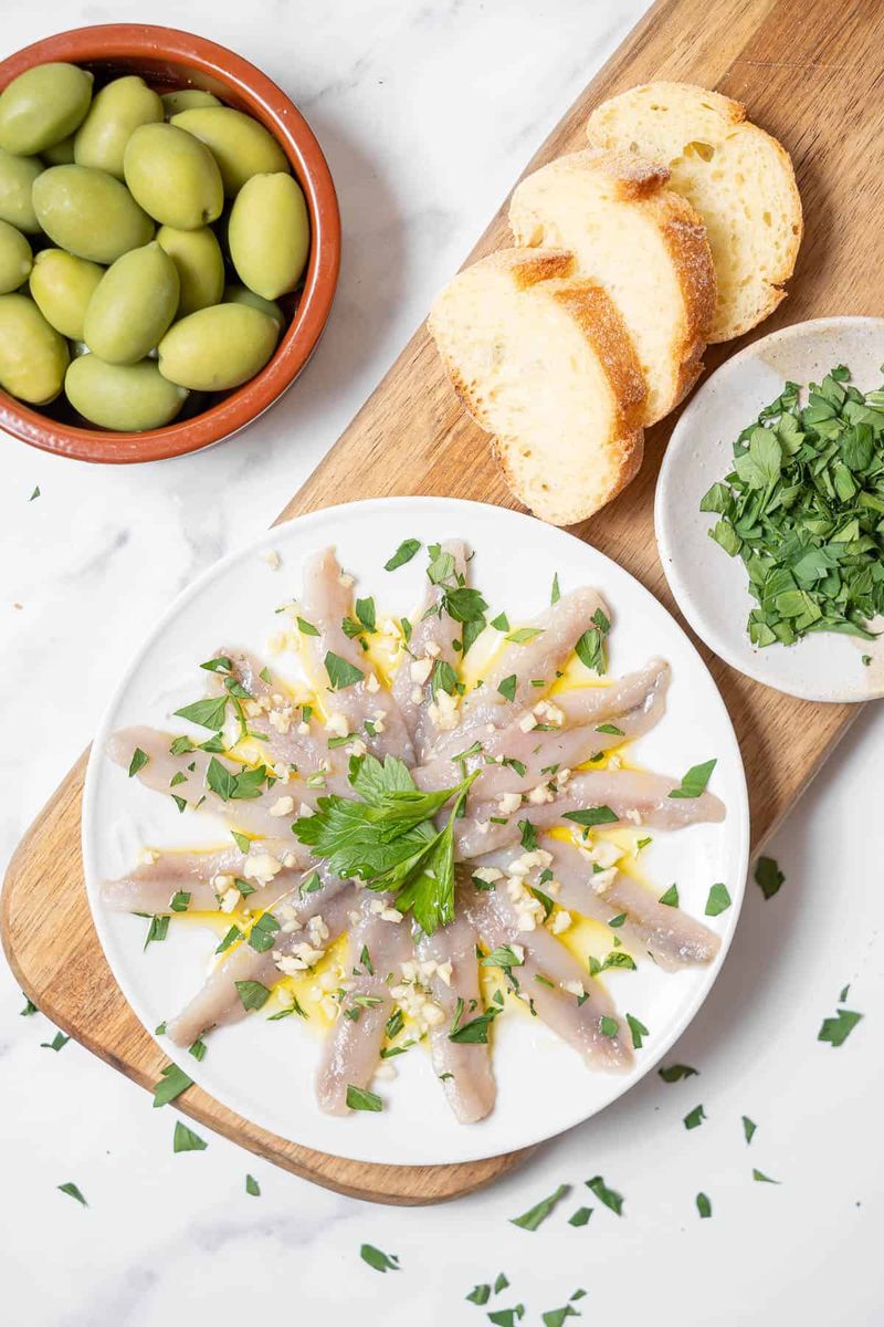Boquerones on a Charcuterie Board