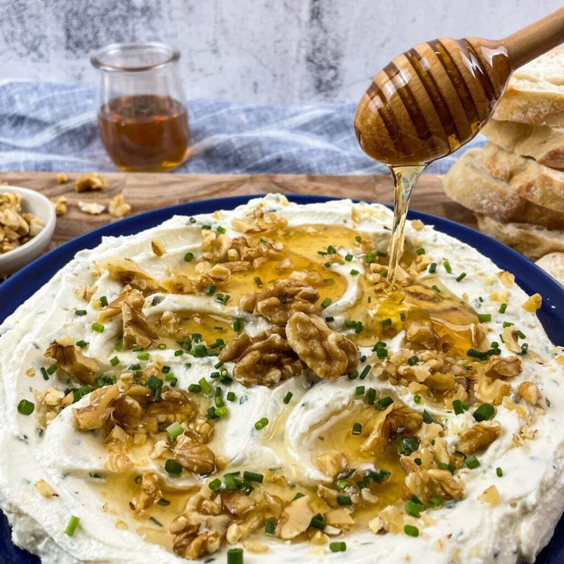 Whipped Feta Dip with Honey and Walnuts