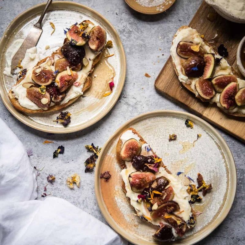 Whipped Ricotta Crostini with Honey and Figs