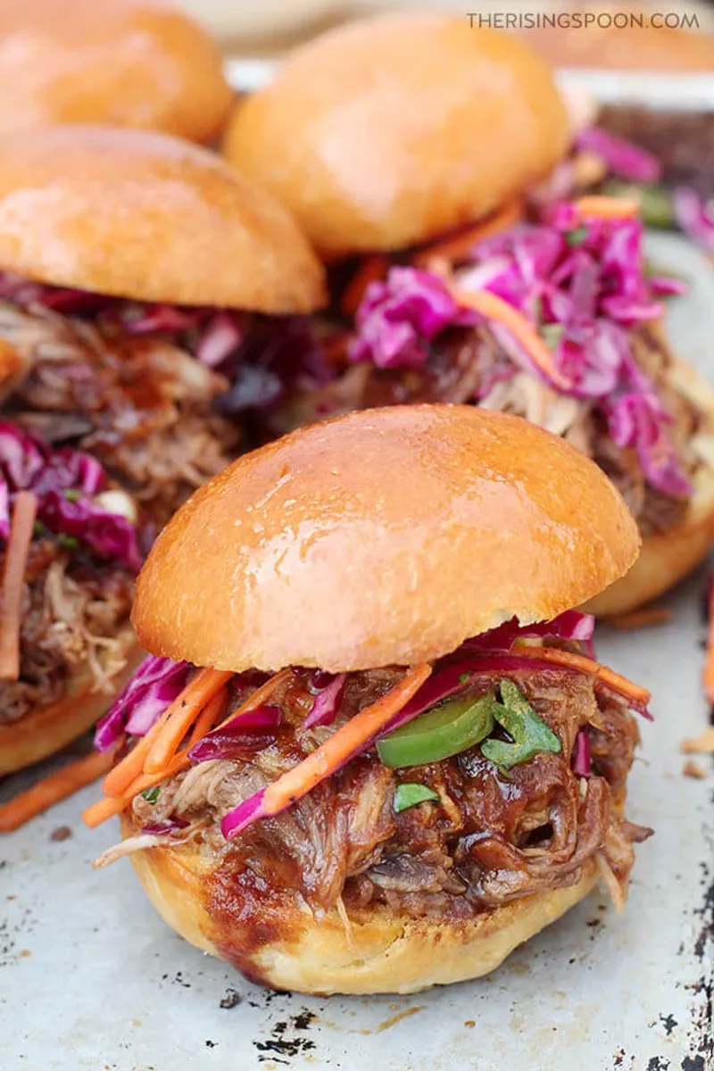 Pulled Pork Sliders with Coleslaw