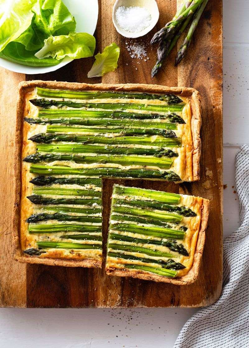 Asparagus and Parmesan Quiche