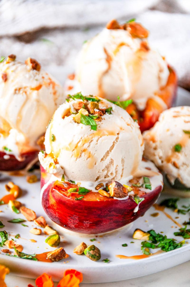 Grilled Peach Dessert