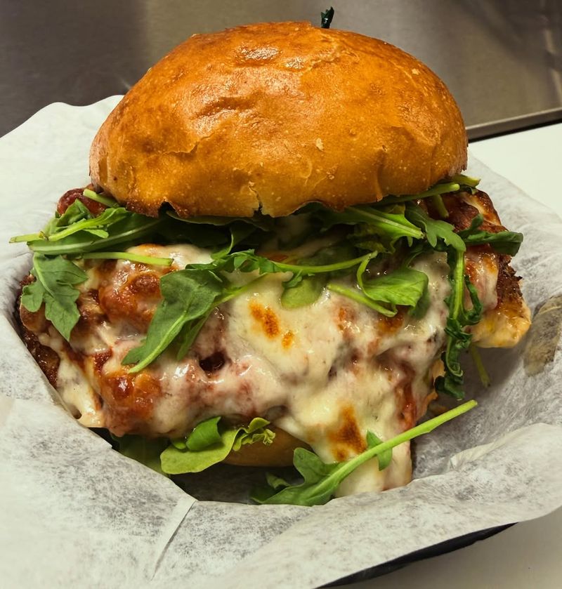 Garlic Parmesan Crispy Chicken Sandwich