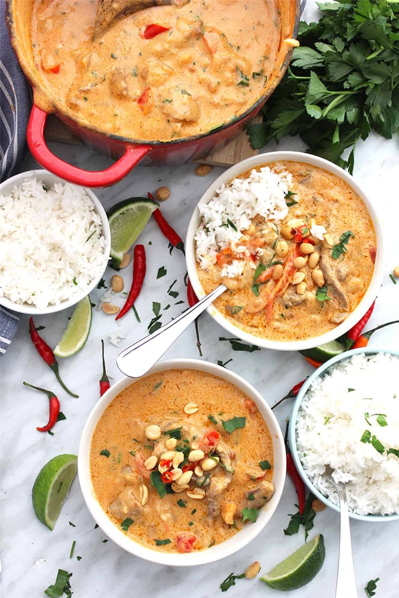 Spicy Thai Peanut Beef Stew
