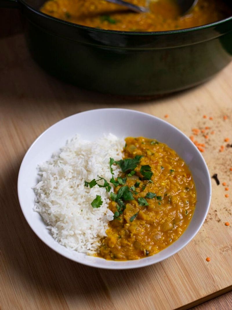 Indian Dal Bowl with Basmati Rice