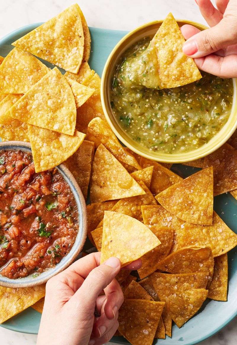 Corn Tortilla Chips with Salsa