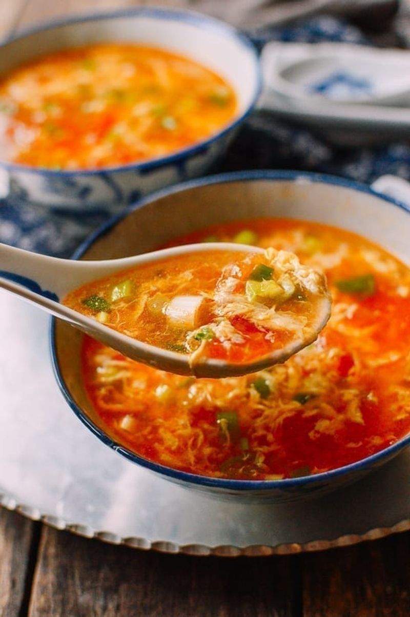 Tomato and Egg Drop Soup