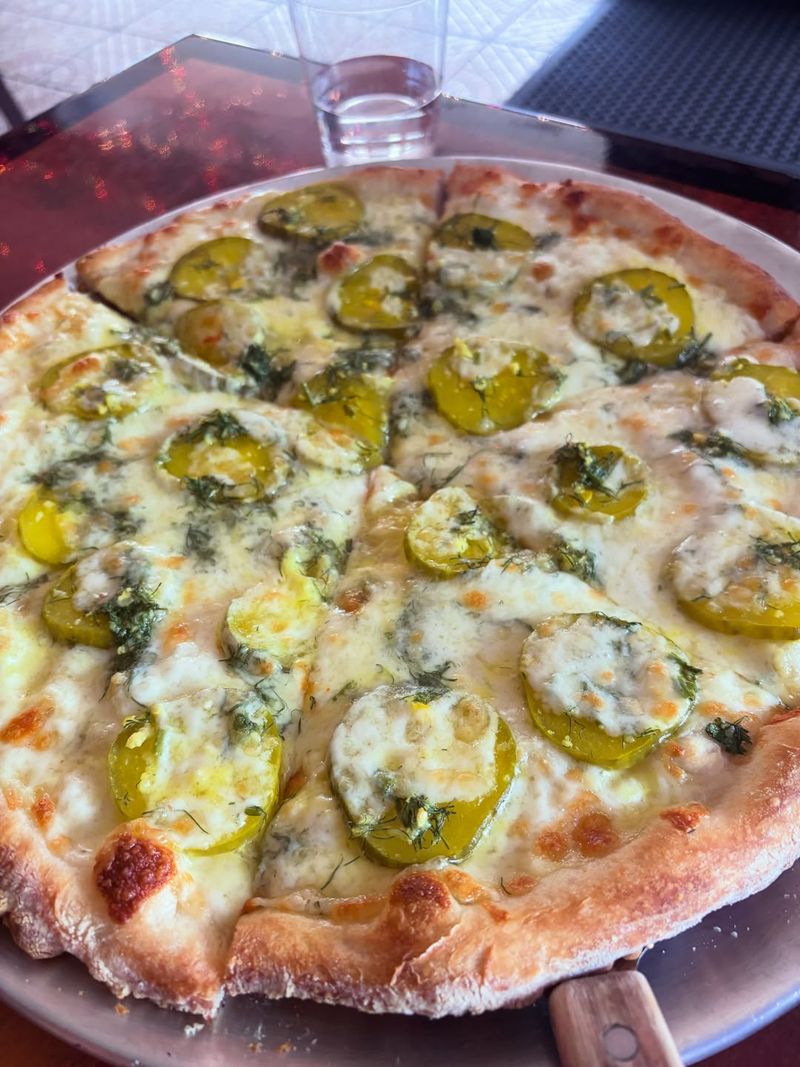 Pickle Pizza (Various American Pizzerias)