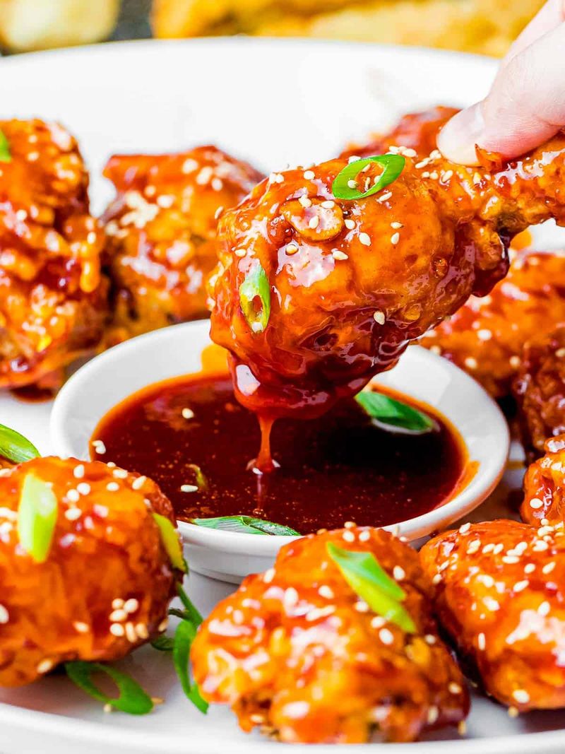 Korean Fried Chicken with Sticky Sauce