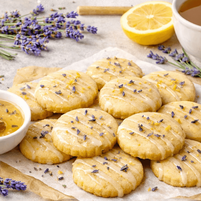 Lavender and Lemon Shortbread